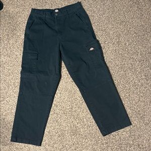 Dickies Black Cargo Work Pants – Size 27R – Utility Pockets